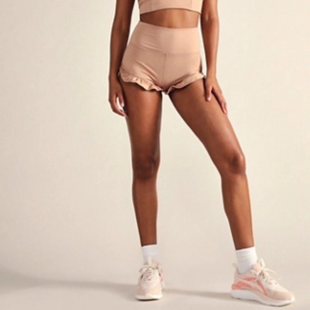 Free People Solid Plie All Day Shorts (Taupe)